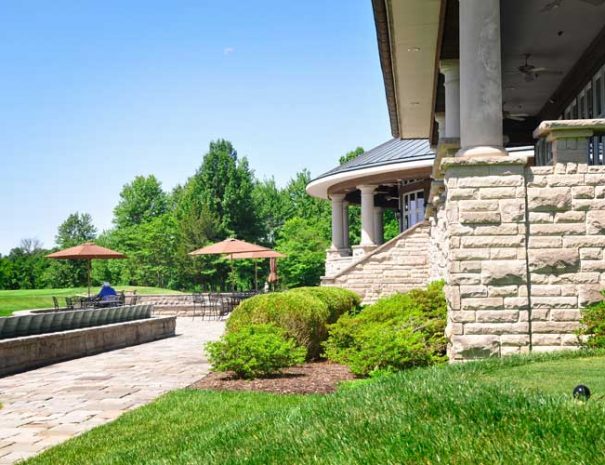 Back porch and clubhouse