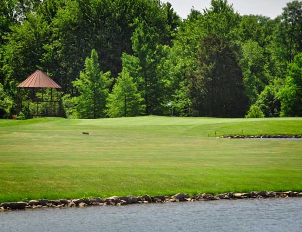 Hole 16 from 18th fairway