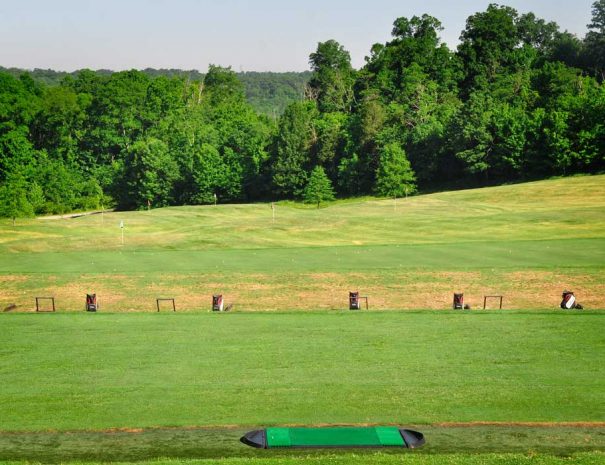 Practice facility tee boxes