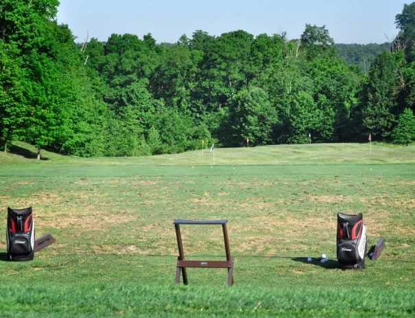 Practice facility tee boxes