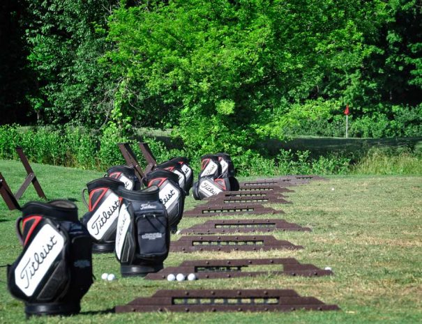 Practice facility tee boxes