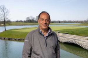 Jeff Osterfeld in front of 9th green